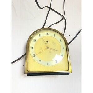 Telechron 4F67N Art Deco Electric Clock Original Cord Vintage EUC